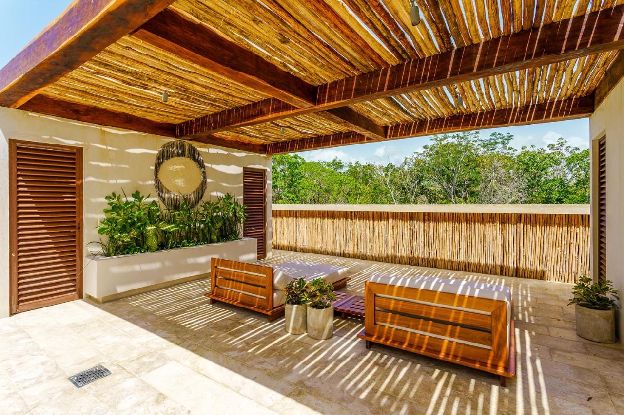 Jungle Luxury In Private Residential Area & Stunning Rooftop By Stella Rentals Tulum Exterior photo